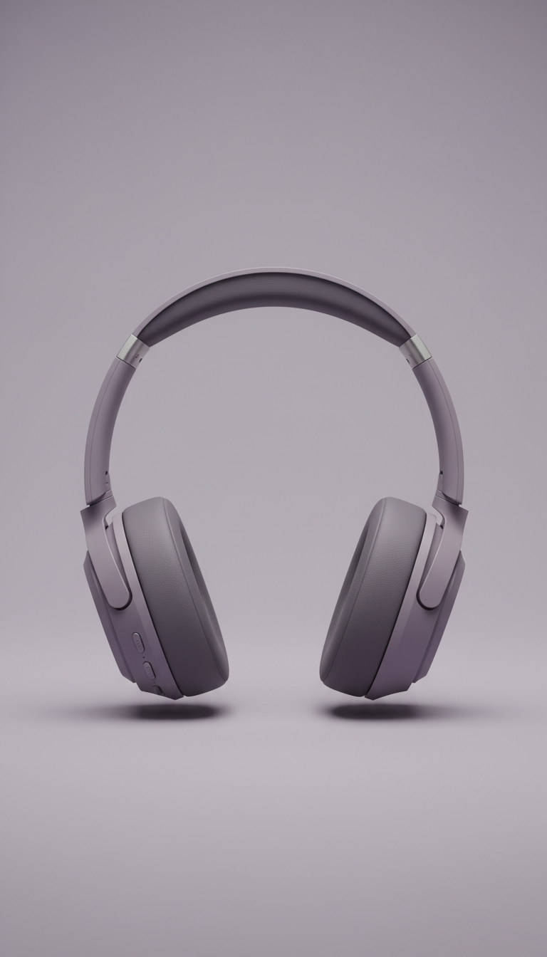 Auriculares inalámbricos violeta ahumado
