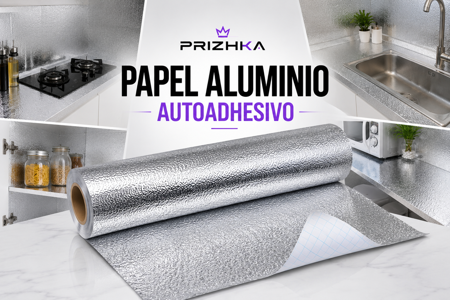 PAPEL ALUMINIO ADESIVO