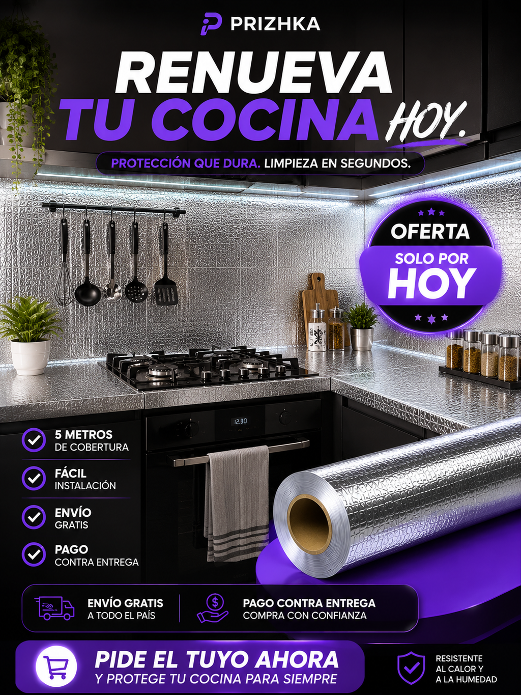 PAPEL ALUMINIO ADESIVO