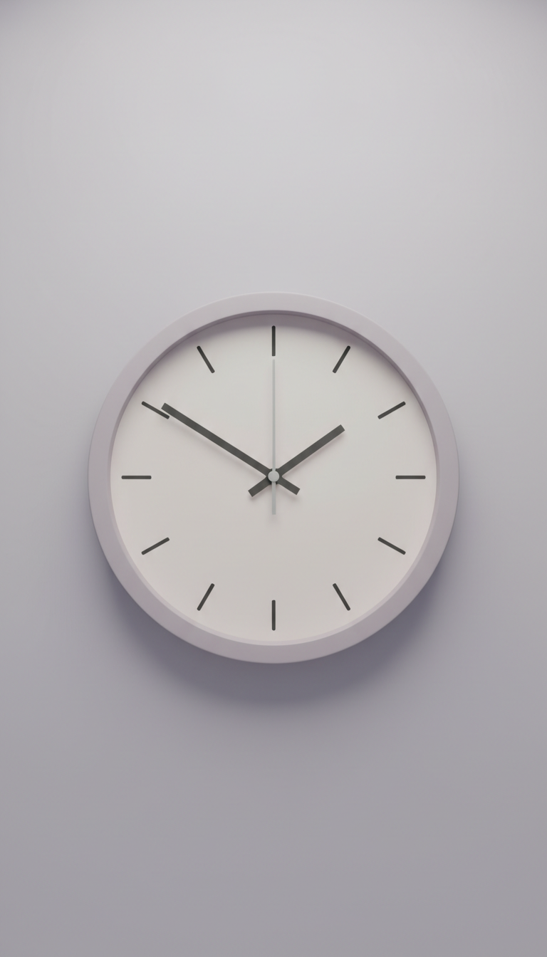 Reloj analógico minimalista cuarzo suave